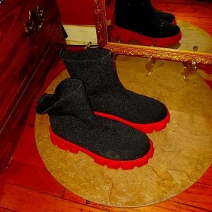 Red bottom tire boot